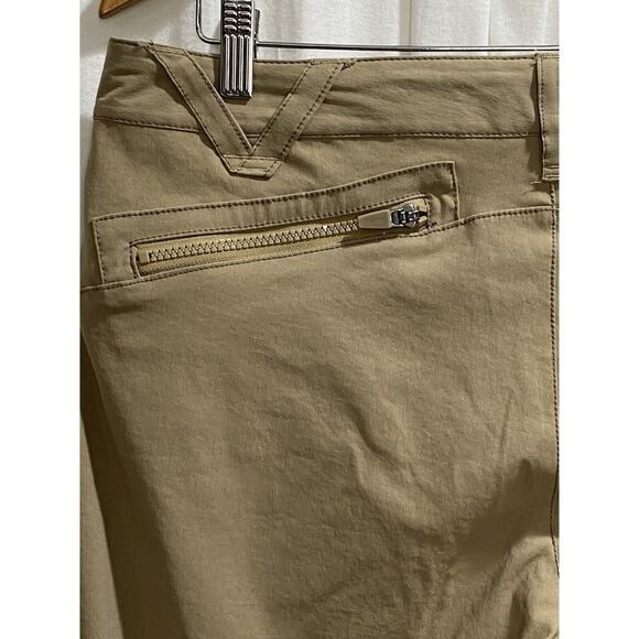 Athleta Tan Khaki Outdoor Utility Hiking Cargo Pants Sz 12 Style #219042 Pockets - Picture 9 of 11